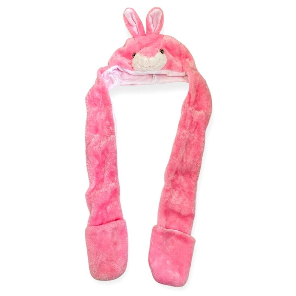 Bunny Hat with Mittens Easter Basket Toy Rabbit Hat Gift Halloween Costume